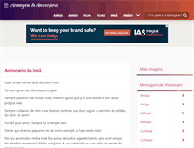 Tablet Screenshot of mensagemdeaniversario.com.br